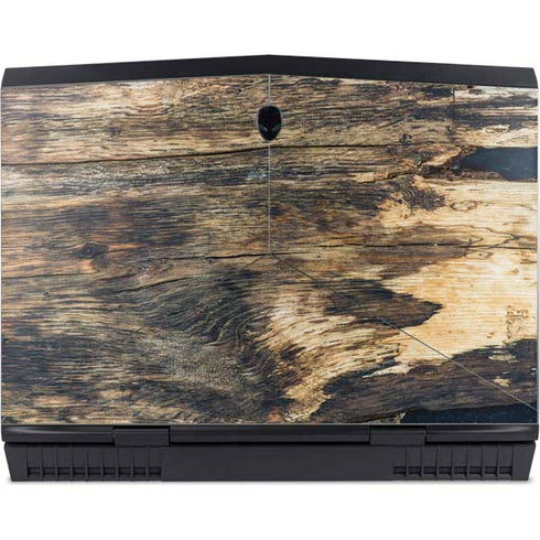 Blue Resin Wood Dell Alienware Skin